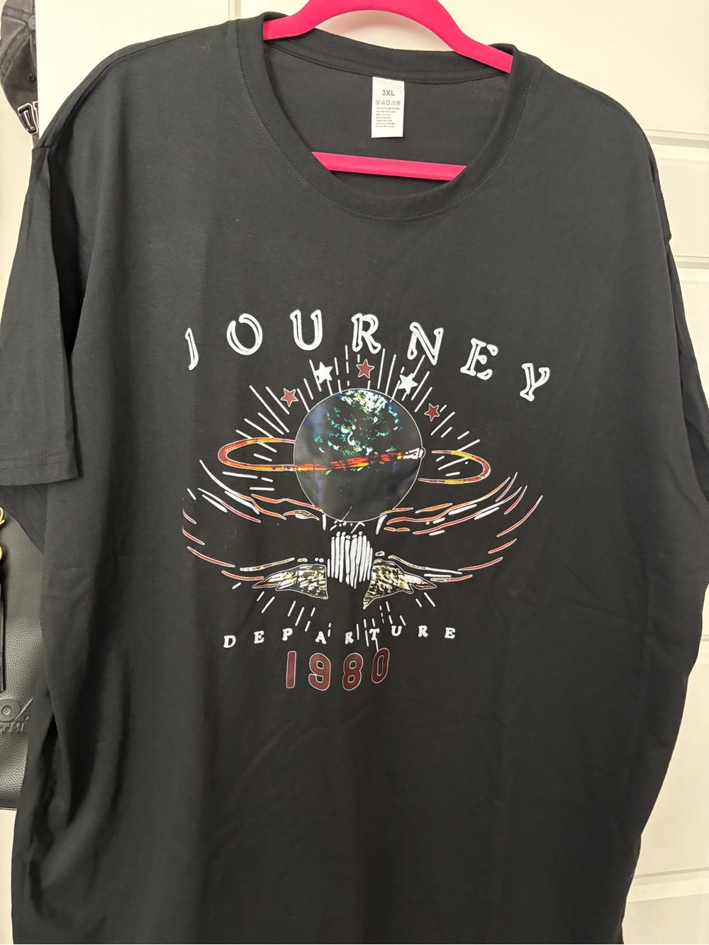 Journey 1980 Black Graphic T-Shirt